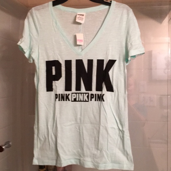 NWT Victoria’s secret VS Pink V neck shirt XS - Picture 2 of 6